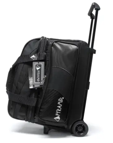 Pyramid Path Deluxe Double Roller with Oversized Accessory Pocket Bowling Bag best bowling ball bags