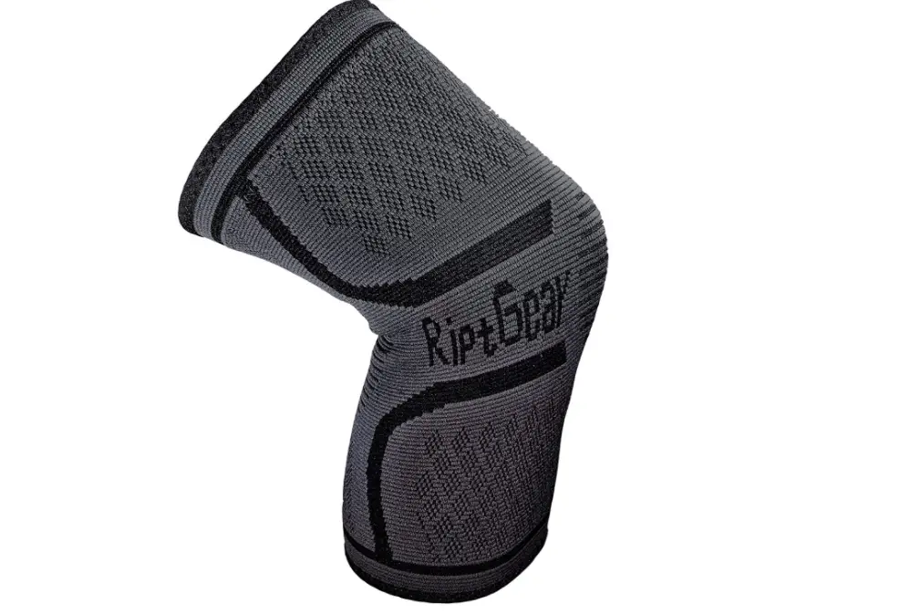 RiptGear Knee Compression Sleeve Knee Brace for Working Out Non Slip Knee Support for Men and Women Compression best knee brace for bowling