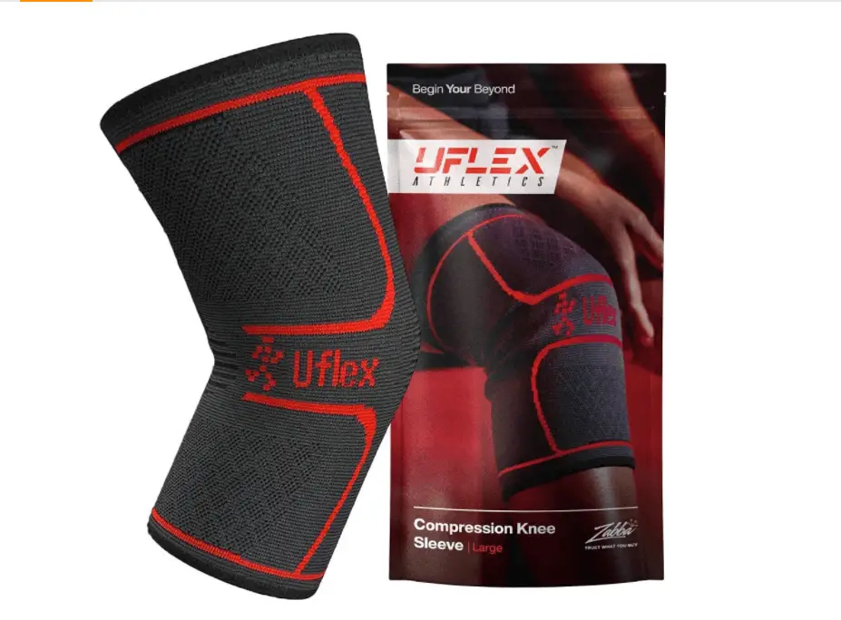 UFlex Athletics Knee Compression Sleeve Support for Women and Men Knee Brace for Pain Relie 1 best knee brace for bowling